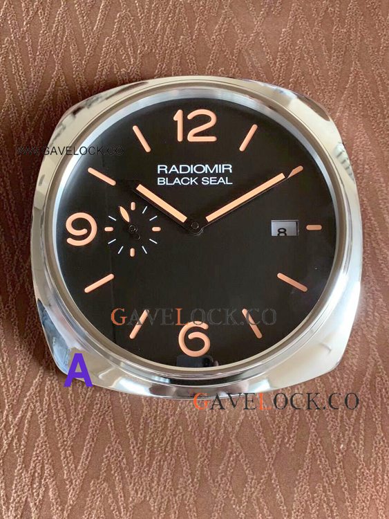 Copy Panerai Radiomir Black Seal PAM00287 Wall Clock Orange Markers